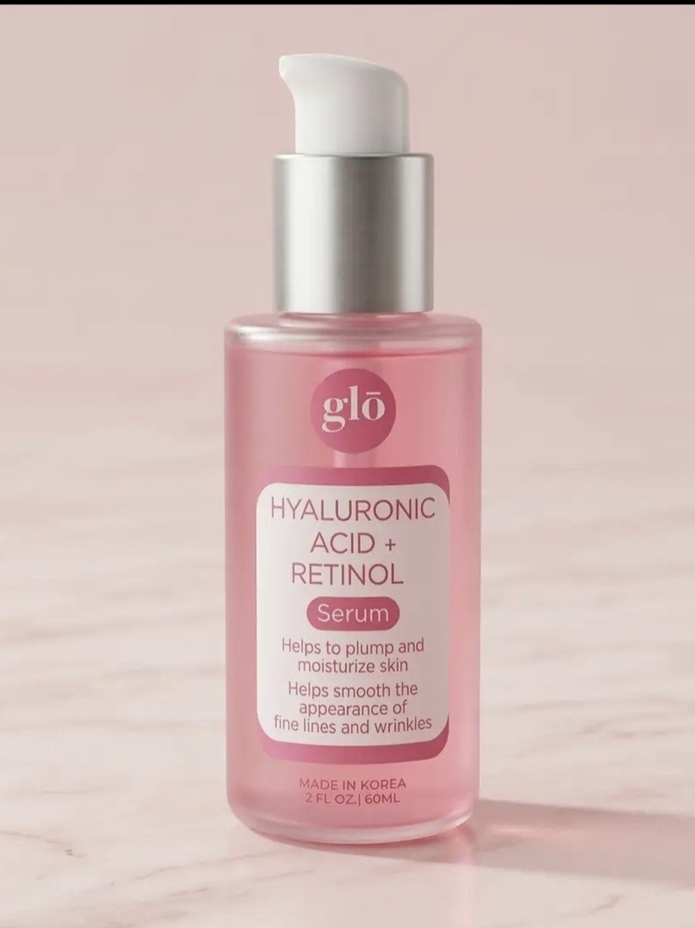 GLO jeans Pink Hyaluronic Acid + Retinol Face Serum